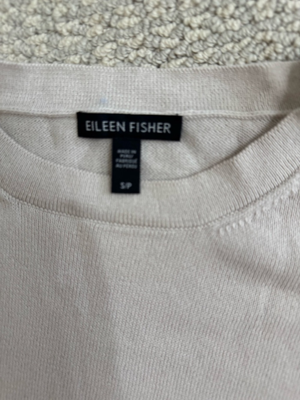 Eileen Fisher Soft Crewneck Sweater - Light Taupe